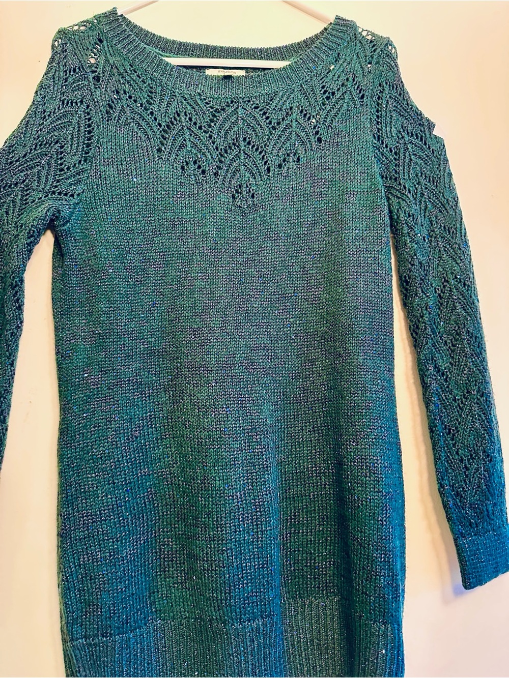 Maurice’s sequined metallic knit sweater Sz M